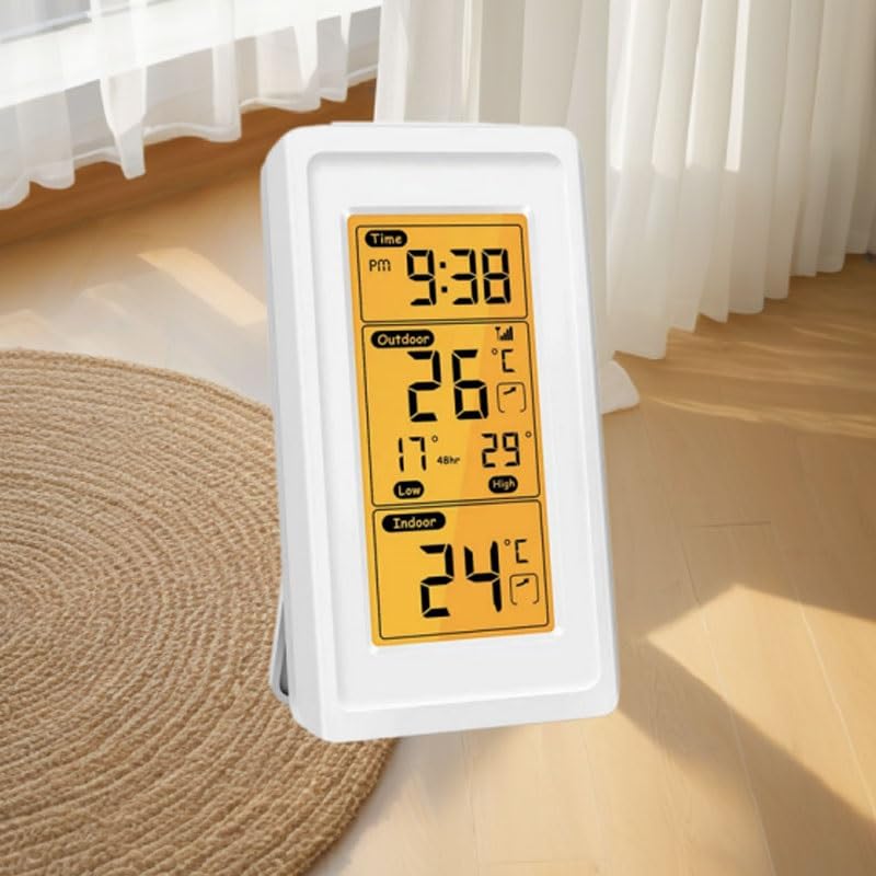 Wireless Thermometer with Temperature Humidity Display for Home Use Featuring High Accuracy