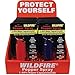 Pepper Spray 12 WF-HC (3 Black, 3 Blue, 3 Pink, 3 Red) with Counter Display