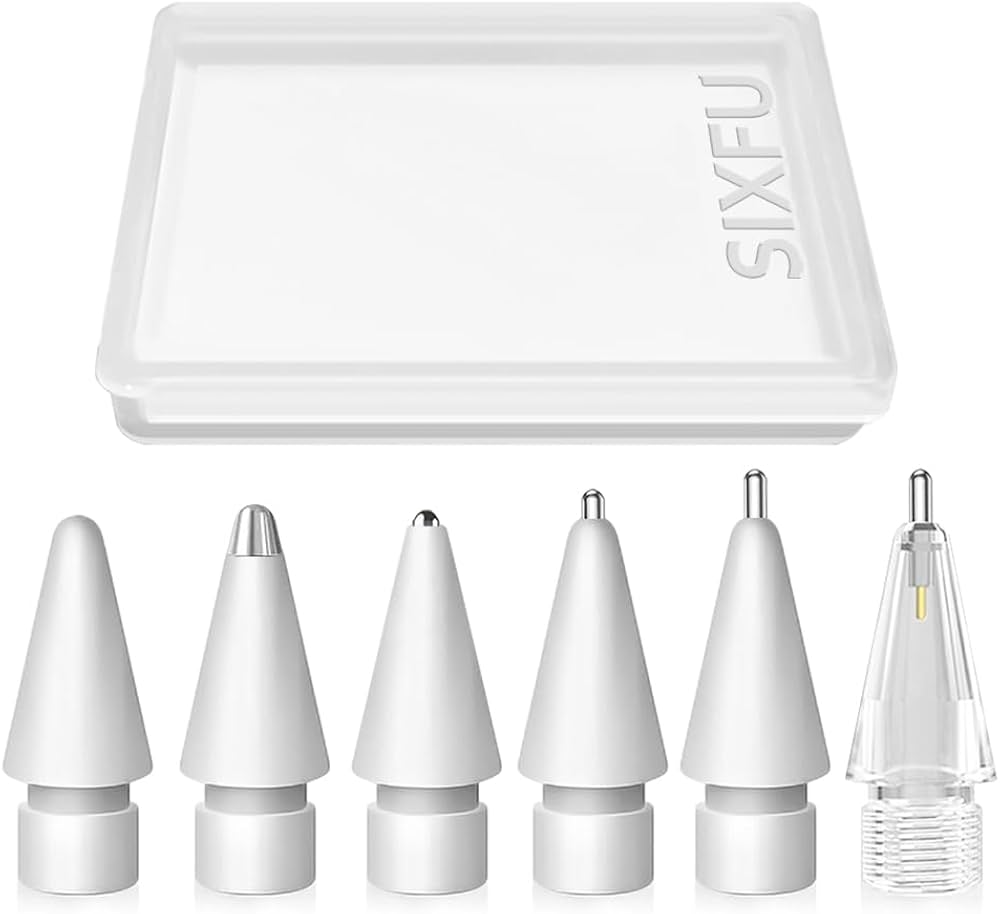 SIXFU Replacement Pencil Tips for Apple Pencil, Multiple Durable SIXFU Replacement Pencil Tips for Apple Pencil, Multiple Durable