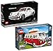 BRICKCOMPLETE Lego 10220 - Set di 2 pezzi per Volkswagen T1 Camper Van e 10295 Porsche911