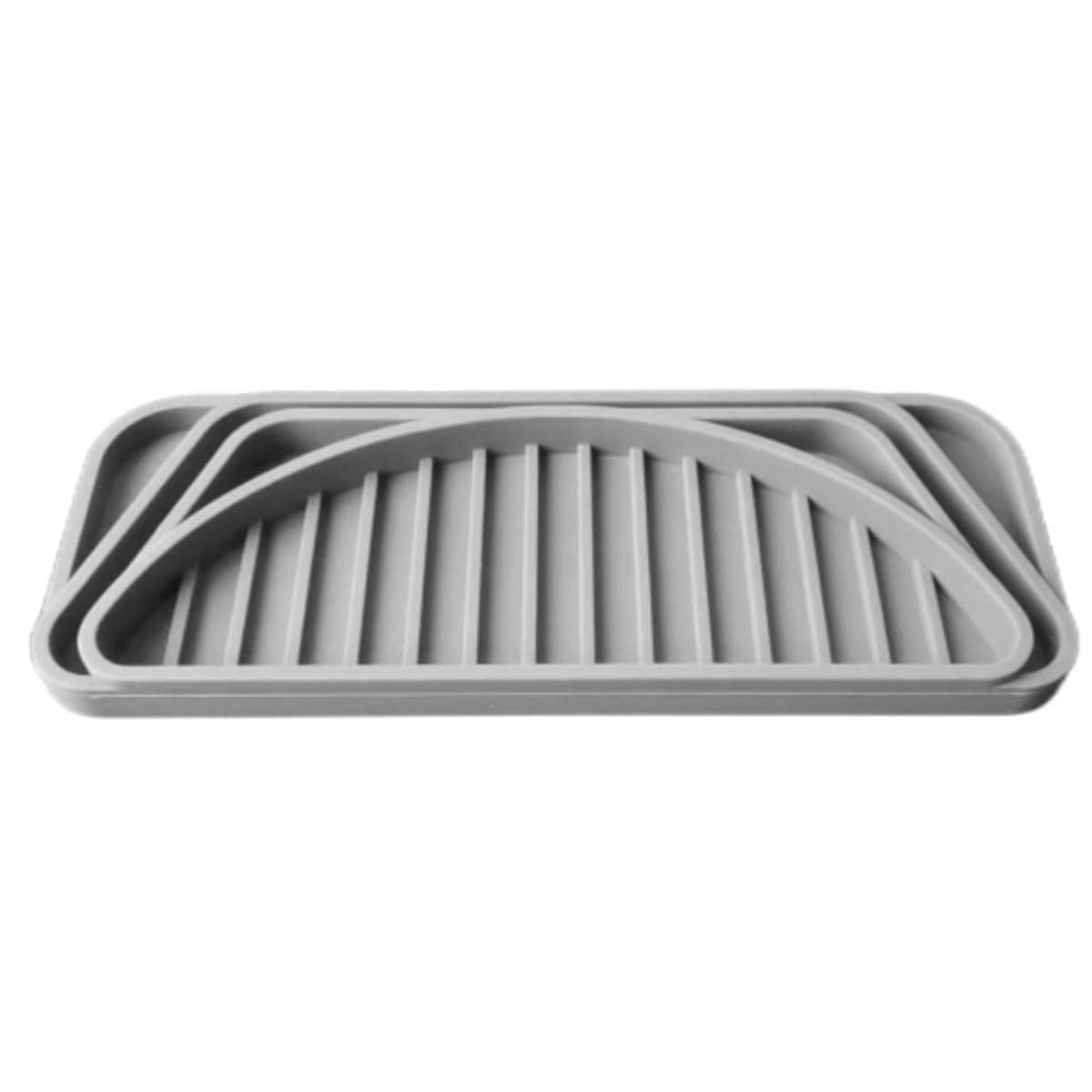 CTRLZS Refrigerator Drip Catcher Tray,Ice and Water Dispenser Silicone Pan,Water Dispenser Drip Tray,Cuttable and Resizable Easy to Use 21x8cm