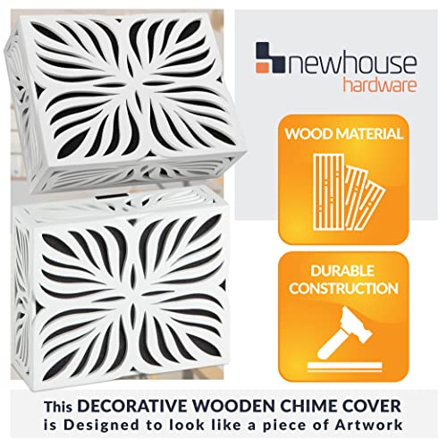 Couverture de carillon de maison blanc CHIMECOVER4 pour une décoration de couloir épurée