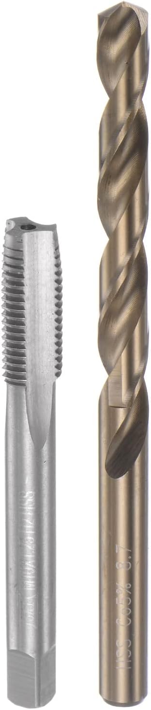 Amazon.com: uxcell Tap & Bit Sets, M10 x 1.25 H2 Straight Flute Machine ...