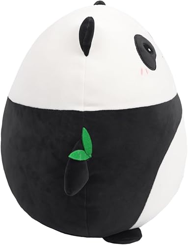 Miniatura 2 de ARELUX Almohada de peluche de anime de panda suave de 18 pulgadas, lindo juguete de peluche con peluche Kawaii de bambú, decoración de habitación,
