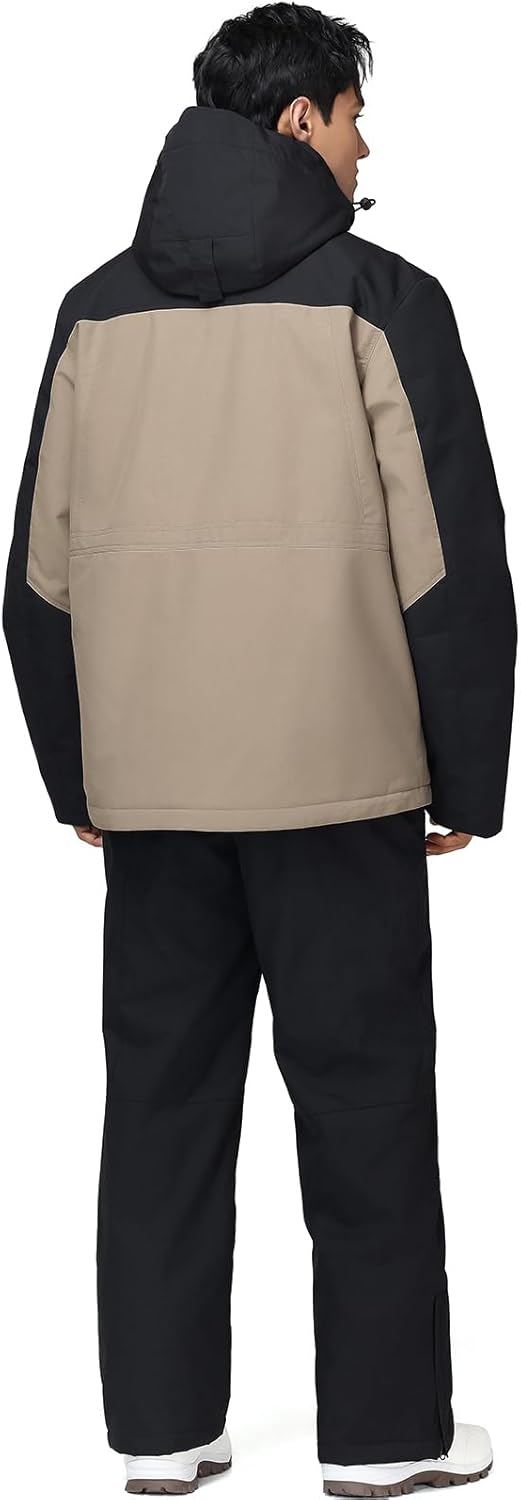 YEEFINE Men's Ski Suit Winter Snowsuit Waterproof Windproof Ski Jacket and Pants Set Insulated Snowboarding Suit - Image 5