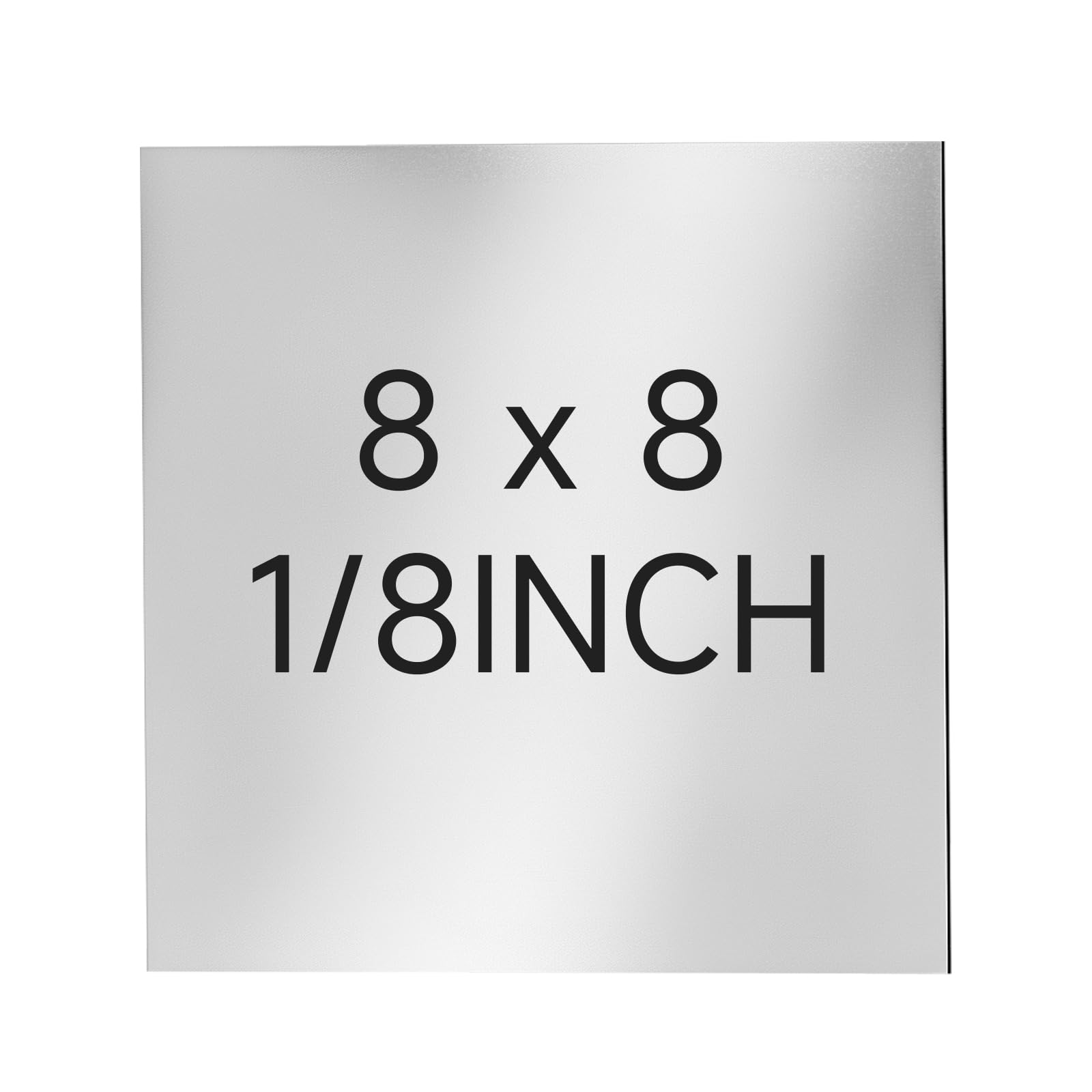 304 Stainless Steel Sheet - 8" X 8" X 1/8" Thin Stainless Steel Plate 1/8 Inch Thickness Double-Sided Protective Film Metal Sheets Shim Stock Sheets for Kitchen DIY Crafting etc. (203 x 203 x 3 mm)-image-32