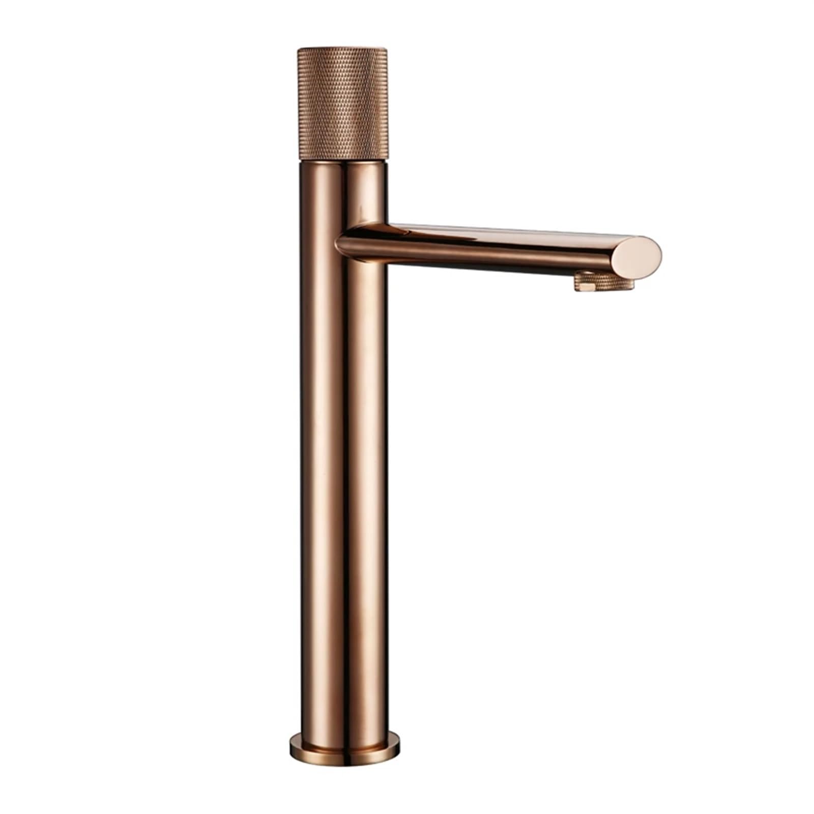 Mitigeur d'eau froide et chaude en laiton rose gold pour meuble de lavabo