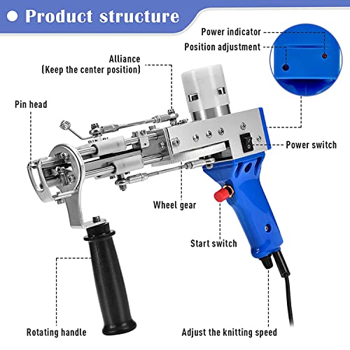 Pistolet à touffeter pour tapis électrique machine de flocage - 5