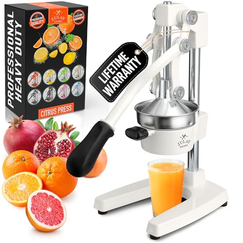 Image of Zulay Kitchen Cast Iron Juicer - Heavy Duty Manual Juicer with Detachable Strainers for Easy Cleaning, Orange Juice Press for Citrus Fruits, Perfect for Bartenders, Juice Lovers & Health Enthusiasts
