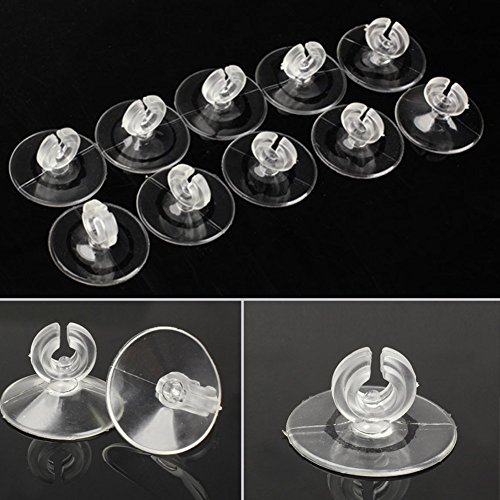 HMOCNV 10Pcs Aquarium Suction Cups Airline Suction Cup for Fish Tank Tubing Clear Holders Clips Clamps