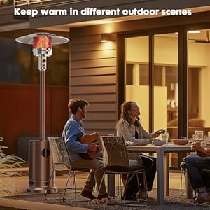 Sweetcrispy48000btupropanepatioheaterwithwheelspatioheaterdeckporchforoutdooruseincampingbackyardsandcommercialdoublelayerstainlesssteelburner Urban Country Home Decor Sweetcrispy 48000 btu propane patio heater with wheels patio heater deck porch for outdoor use in camping backyards and commercial double layer stainless steel burner urban country home decor