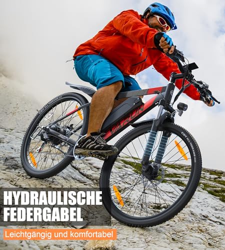 VARUN E-Bike Herren, 27,5" E-Mountainbike Damen mit APP, 48V 13AH Akku, 110KM Reichweite, Profi-21-Gang, LCD-Display mit 5 Fahrstufen, Elektrofahrrad für Erwachsene, Pedelec – Bild 6