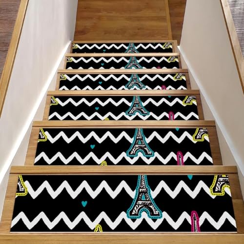 Tapis d'escalier de sécurité antidérapant protégeant enfants et chiens sur bois - 2