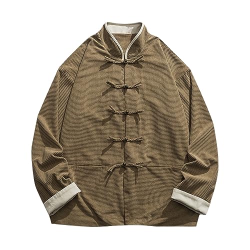 Chaqueta tradicional china de manga larga para cenas casuales y eventos culturales