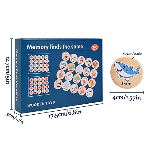 Herefun Memory per Bambini, 20Carte Giocattoli