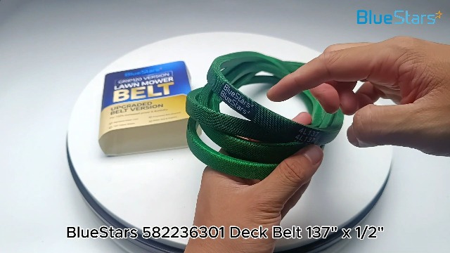 Image of [Upgraded Grip120] BlueStars 582236301 Deck Belt Aramid Cord 137 inch x 1 /2 inch | Deck Belt for 54 Inch Husqvarna, 48 inch MTD Cub Cadet, Gravely, Ariens Lawn Mower - Replaces 954-04329 754-04329