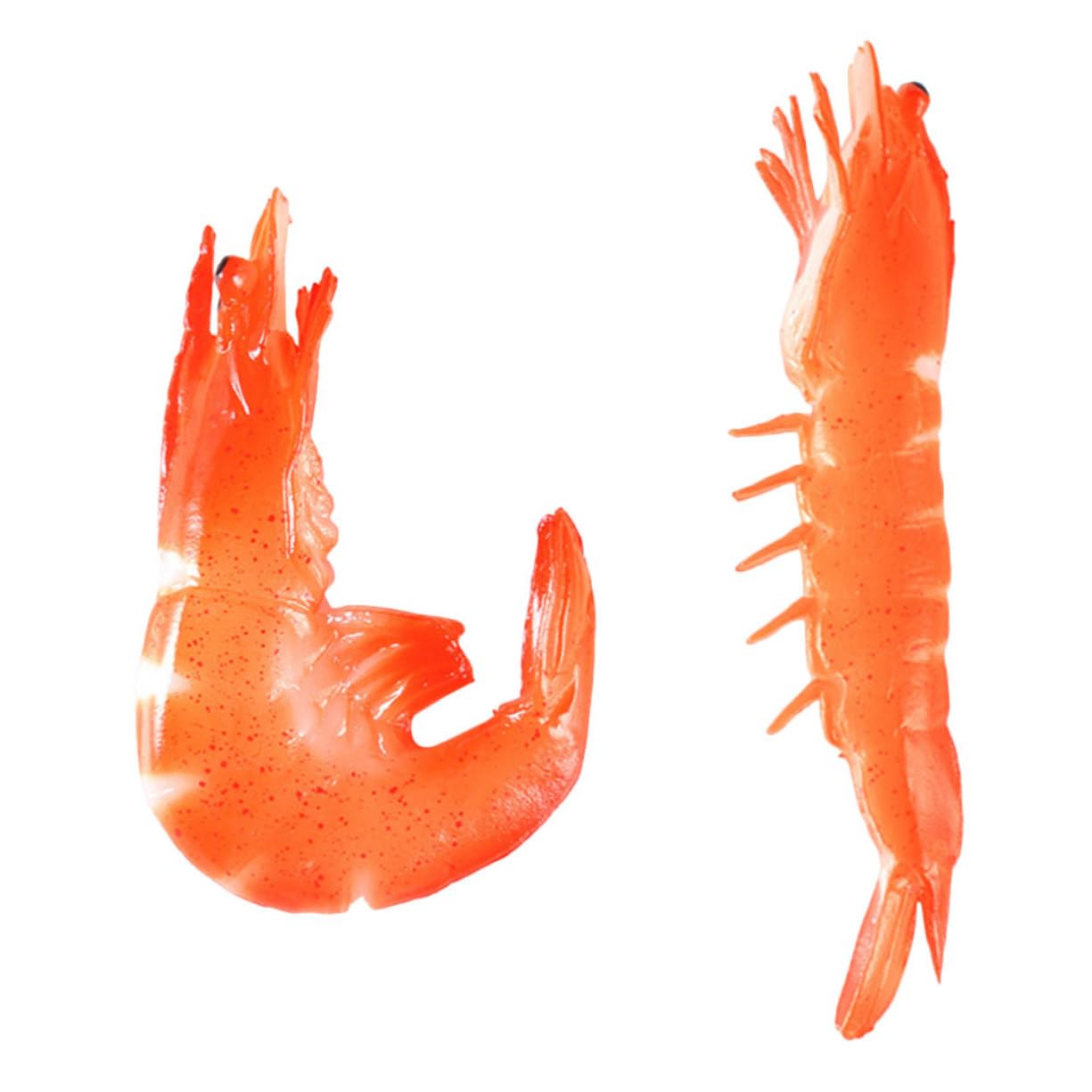 JOINPAYA 3sets Realistic Shrimp Food Models Lifelike Decor for Photography Play Educational Props Safe for Display Use 2pcs*3