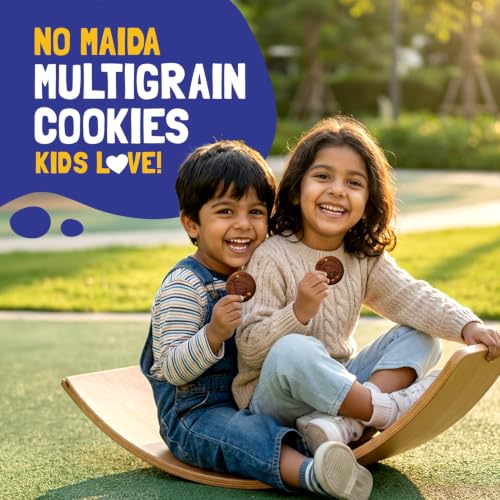 Image of Slurrp Farm Buy2Get1 Free Milky Choco Chip Multigrain Cookies | No Maida No Trans Fat | Yummy Biscuits made with Whole Wheat Flour and Jowar | Super Saver Pack | Healthy Cookies for Kids | Pack of 3 x 80g