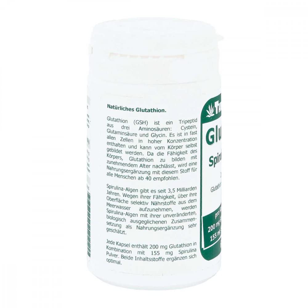 Hirundo Products 200 mg Glutathione + Spirulina Capsules Pack of 60 :  Amazon.de: Health & Personal Care