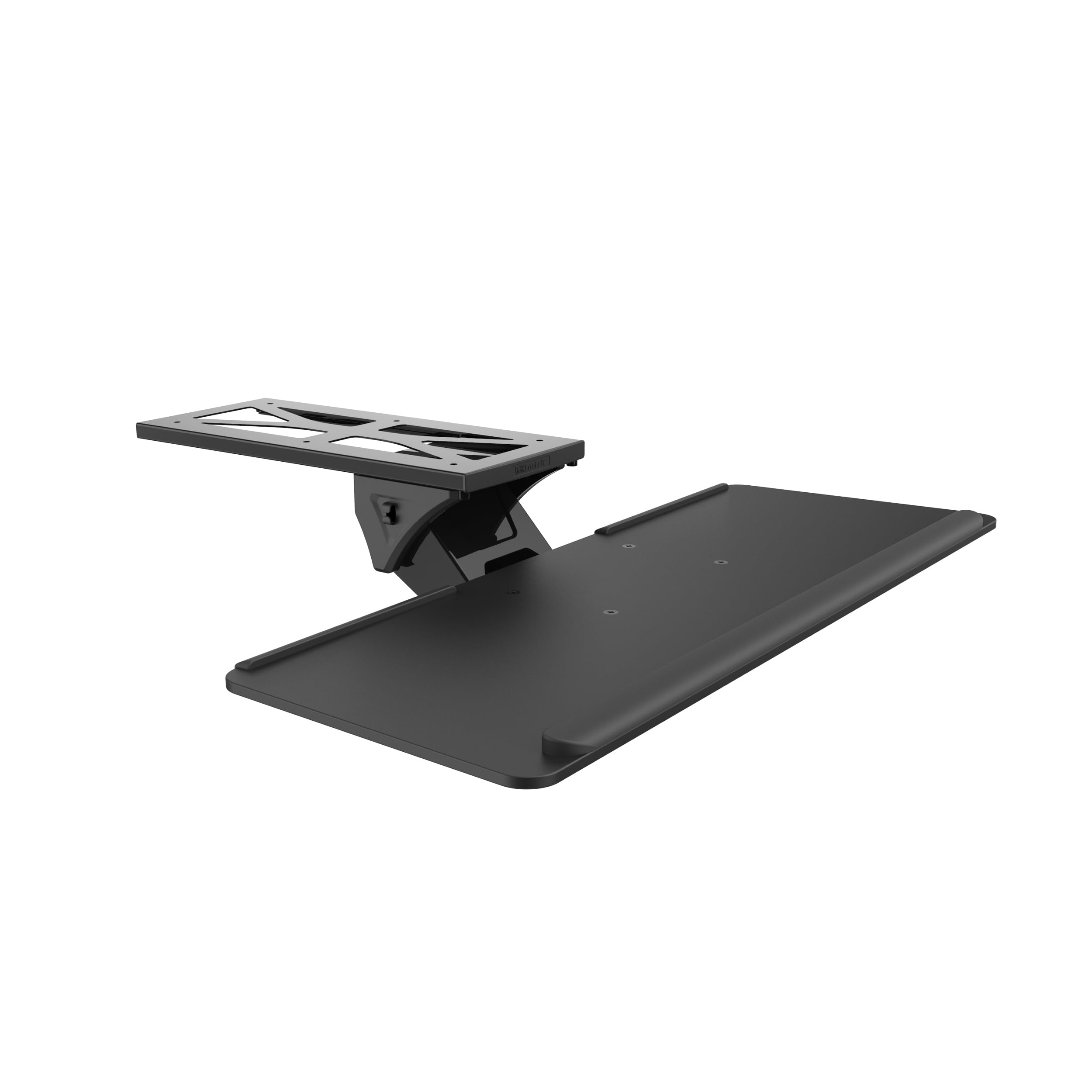 Eigentlich Tastaturablage ausziehbar schwarz 24,5 x 66,5 cm - Tasturauszug mit Maus Bereich, ergonomisch Einstellbare Neigung, Unterbau Montage mit praktischem Auszug