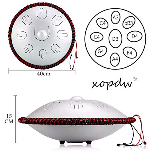 Handpan Drum para adultos 16 pulgadas D menor 9 notas miniatura 7