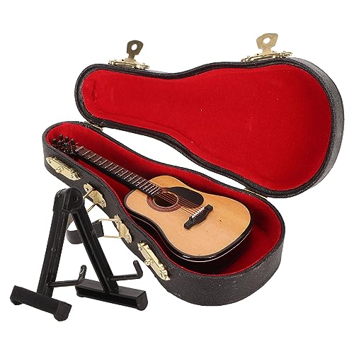 Modèle de Guitare Miniature en Bois, Mini Instrument de Musique à Surface Enduite, Haute Simulation, Respectueux de l’environnement avec Support et étui pour la Maison - Les Beatles, Paul McCartney, John Lennon, RIngo Starr, George Harrison Modèle de Guitare Miniature en Bois, Mini Instrument de Musique à Surface Enduite, Haute Simulation, Respectueux de l'environnement avec Support et étui pour la Maison – Image 7