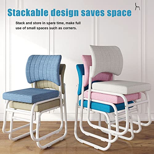 Chaise de travail en lin de qualité avec dossier ergonomique - 4