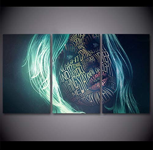 Tableau sur toile salon pour habiller un grand mur vide peinture moderne triptyque decoratif moderne