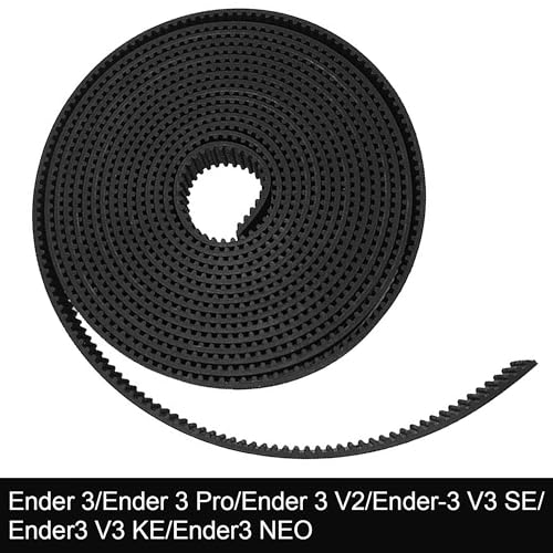 Zahnriemen 5m, offener Zahnriemen GT2 6 mm, 2GT Gürtel mit 6 Kupferhülsen für Creality Ender 3, Ender 3 V2, Ender 3 Pro, Ender 5 Serie, CR-10-Serie, für Anycubic Kobra 2 Kobra Max CNC
