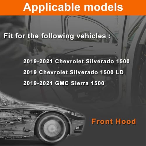 Image of Hood Latch Lock Actuator Compatible with 2019 2020 2021 Silverado 1500 / Sierra 1500