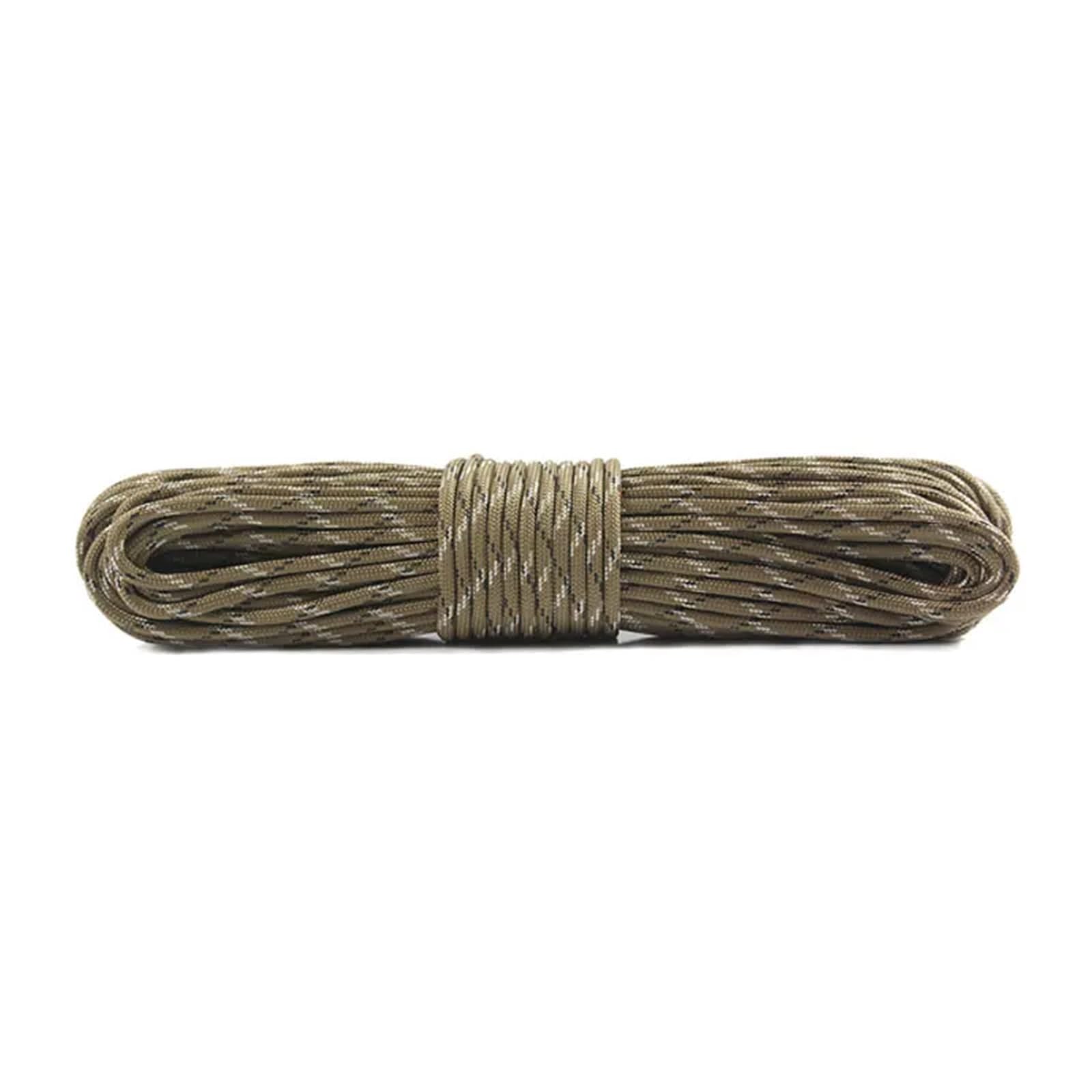 Paracord 31m 100 ft 10 Core 550 Paracord 4mm Survival DIY Bracelet Outdoor Fishing Tent Climbing Rope for Camping Accessories(Green-02)
