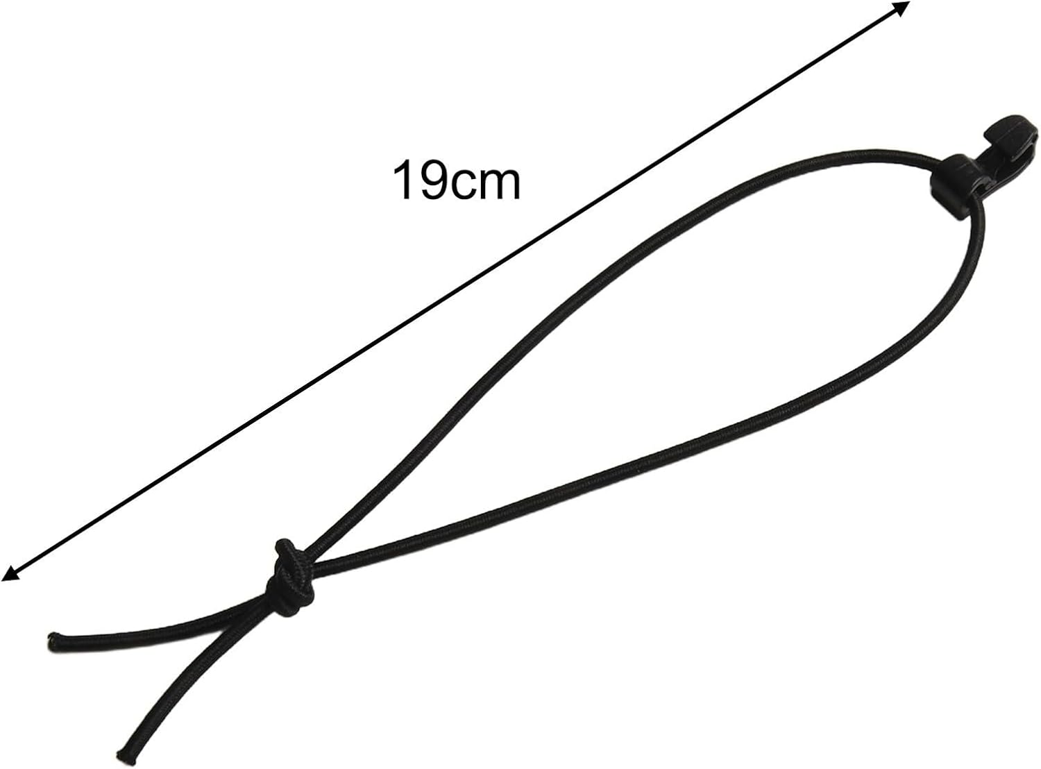 10-Pack Elastic Bungee Cord Rope with Hook Buckle Camping Storage, Outdoor Organization, Hiking & Travel — 19.5 cm Length, Nylon-Rubber Construction