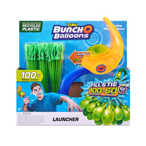 ZURU Bunch O Balloons 2 Launchers with 130 Rapid-Filling Self-Sealing Water Balloons, Multi, One Size
