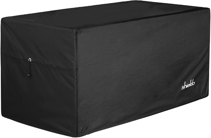 Deck Box Cover, Waterproof 600D Oxford, 63 x 30 x 28 in | Heavy-Duty 600D Fabric, Waterproof Protection, UV Resistant, Outdoor Storage Cover, Waterproof Outdoor Furniture Covers