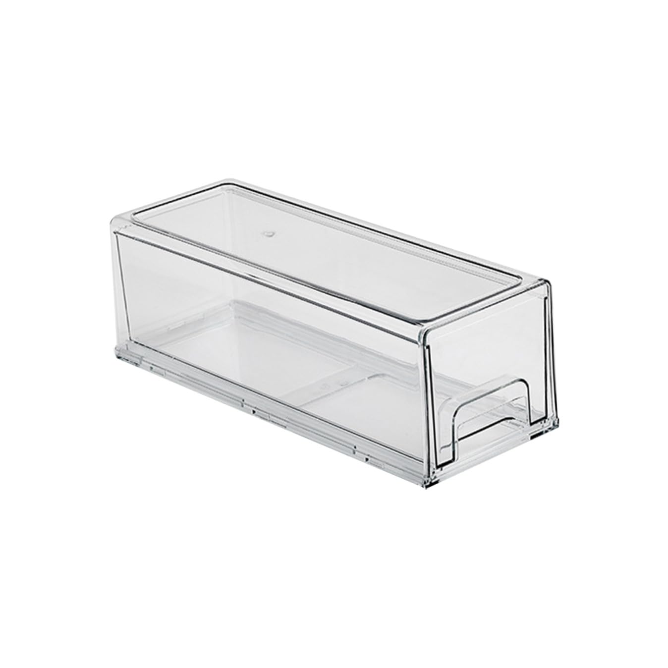 Caja Organizadora para Refrigerador Tapa Sellada de Pet, Gran Capacidad y Ahorro de Espacio para Mantener Frutas y Verduras Frescas en Congelador