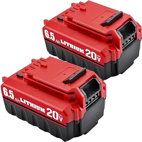 Bonacell 2 Pack 6.5Ah 20V PCC685L Replacement for Porter Cable 20V Battery Compatible with Porter Cable 20V Lithium Battery PCC680L PCC681L PCC682L PCC685L PCC660B PCC790B Cover