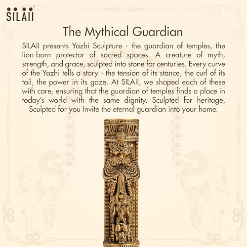 Image of SILAII Yazhi 1-Feet Set of Two Sculpture - Handcrafted Decorative Statue for Home & Office Decor, Premium Artistic Idol