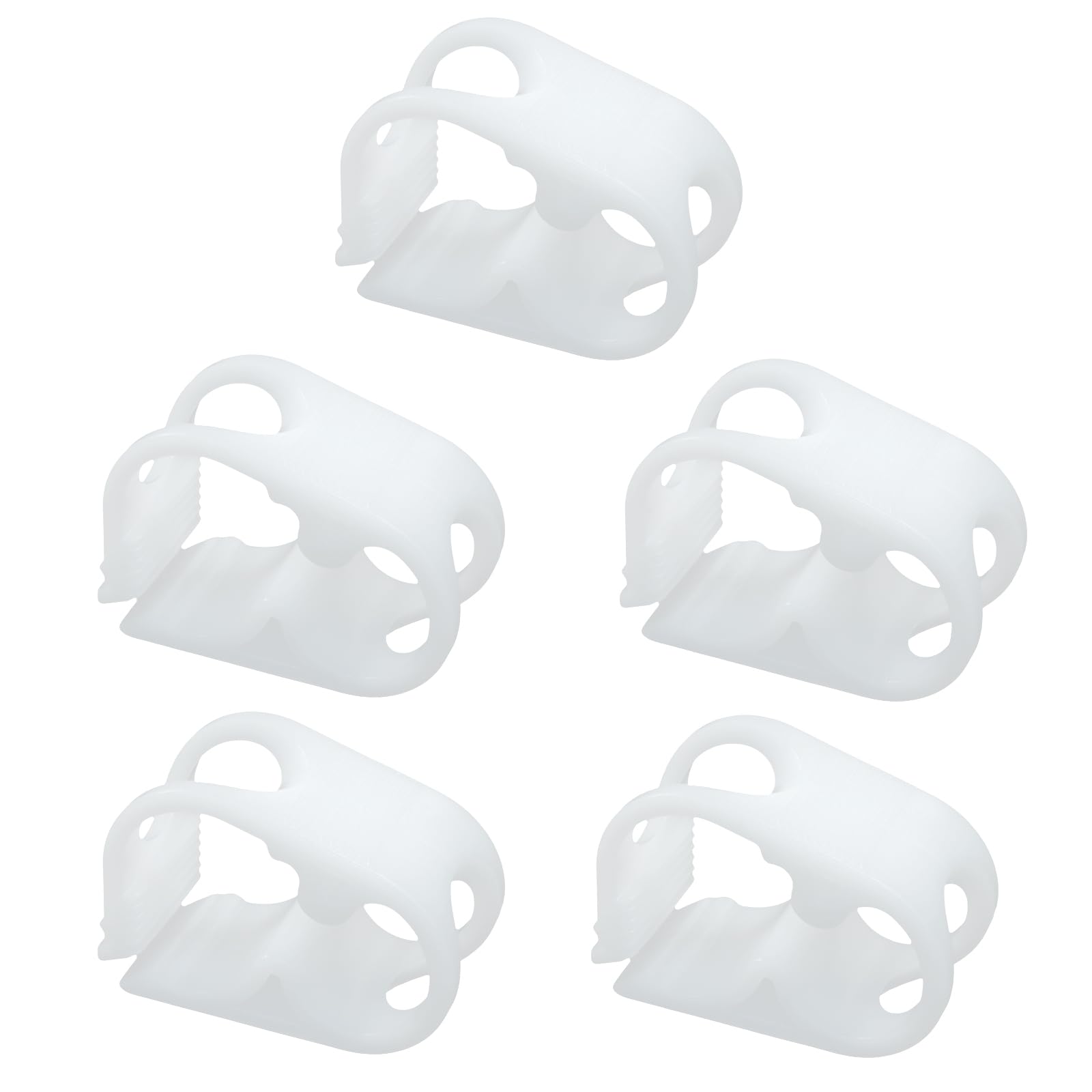 5 Pcs Plastic Tubing Clamps, Adjustable Hose Shut Off Clamps for 1/4" - 1/2" Tube O.D., Laboratory Pinch Valve Flow Control Water Clip