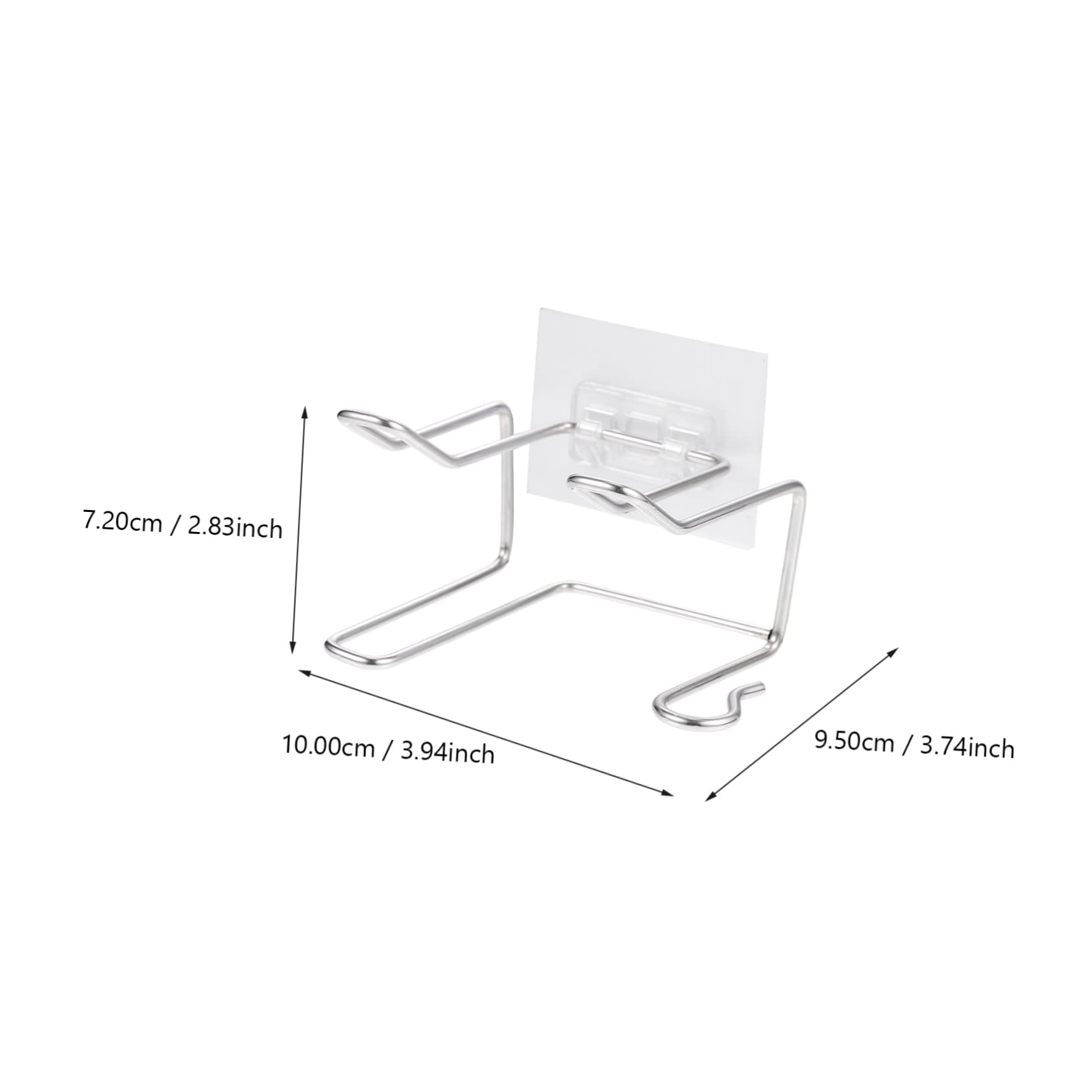 FOMIYES Sturdy Hair Dryer Stand Wall-mounted Rack No-screw Design for Easy Installation