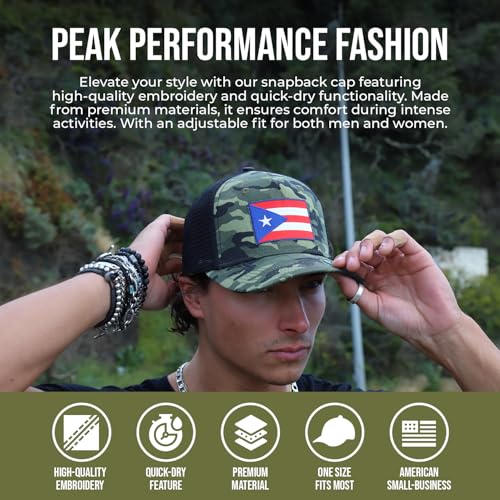 Image of International Tie State Hat for Men and Women, Adjustable Snapback Trucker Baseball Cap with Embroidered Patch