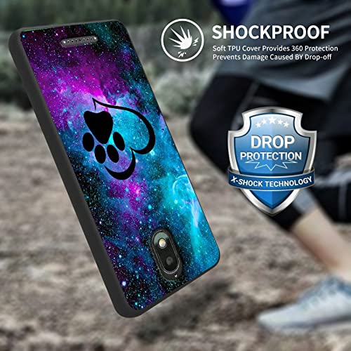 For Hot Pepper Serrano 3 Case, Flexible Soft Tpu Scratch Resistant Non-Slip Shock Absorption Back Cover Rubber Slim Phone Case For Hot Pepper Serrano 3 A95B A95C A95J, Glitter Love Dog Paw #TOP2