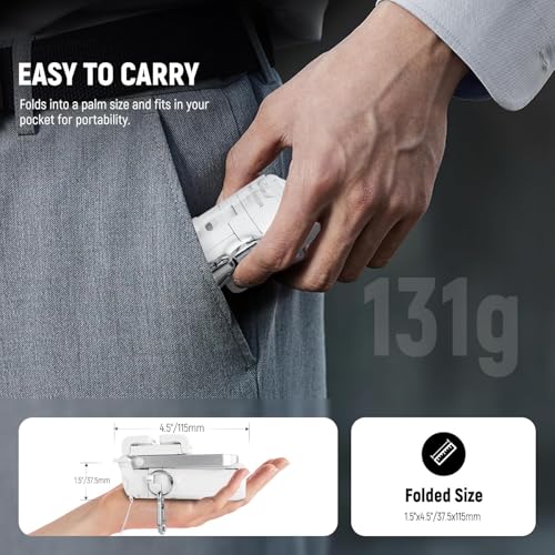 Déclencheur à distance Bluetooth amovible avec trépied de voyage pliable - 6