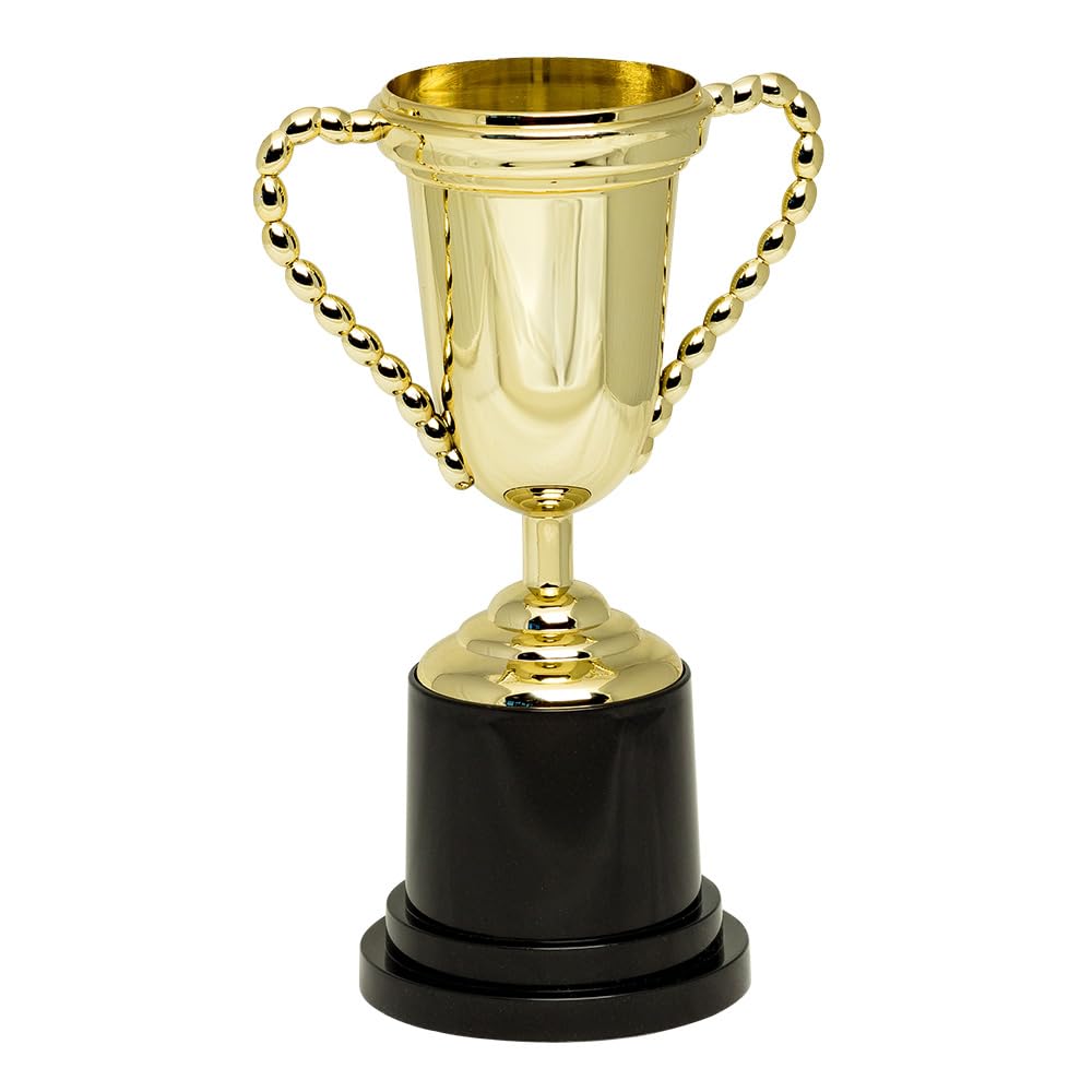 Boland - 30848 - Trofeo d'oro, dimensione 25 cm, decorazione per feste, coppa, competizione, vincitore