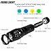 Bright Light Flashlight,5000 Lumens X800 Zoomable XML T6 LED Tactical Police Flashlight+18650 Battery+Charger+Case，5-Mode Variable Focus and Waterproof Performance