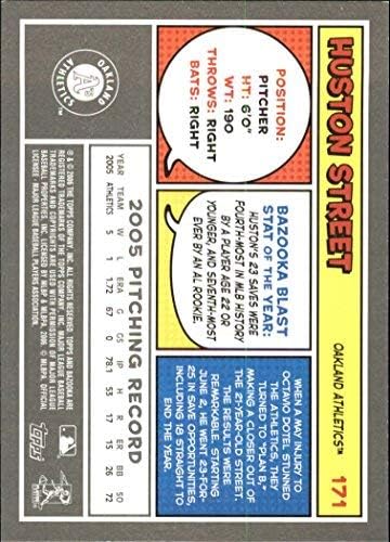 Miniatura 2 de 2006 Bazooka #171 Huston Street MLB Baseball Trading Card