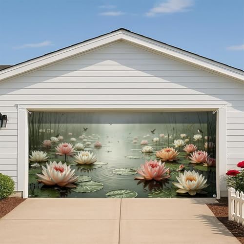 Housse de porte de garage nénuphar pour rénover une façade usée - 6