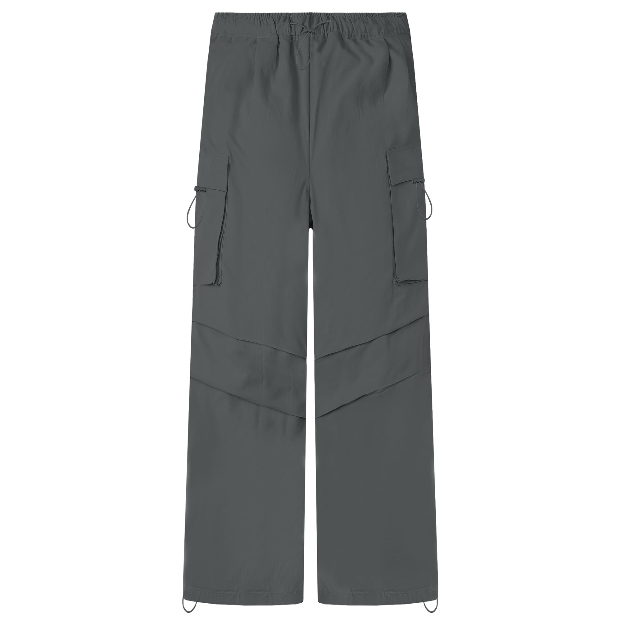 AOWKULAE Pantaloni cargo da ragazza, casual, con coulisse, abbigliamento sportivo, pantaloni da paracadute