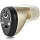 Rechargeable CIC Complete-in-Canal Nearly Invisible Personal with Digital Noise Cancelling and Feedback Reduction Feature, Left Ear - Black