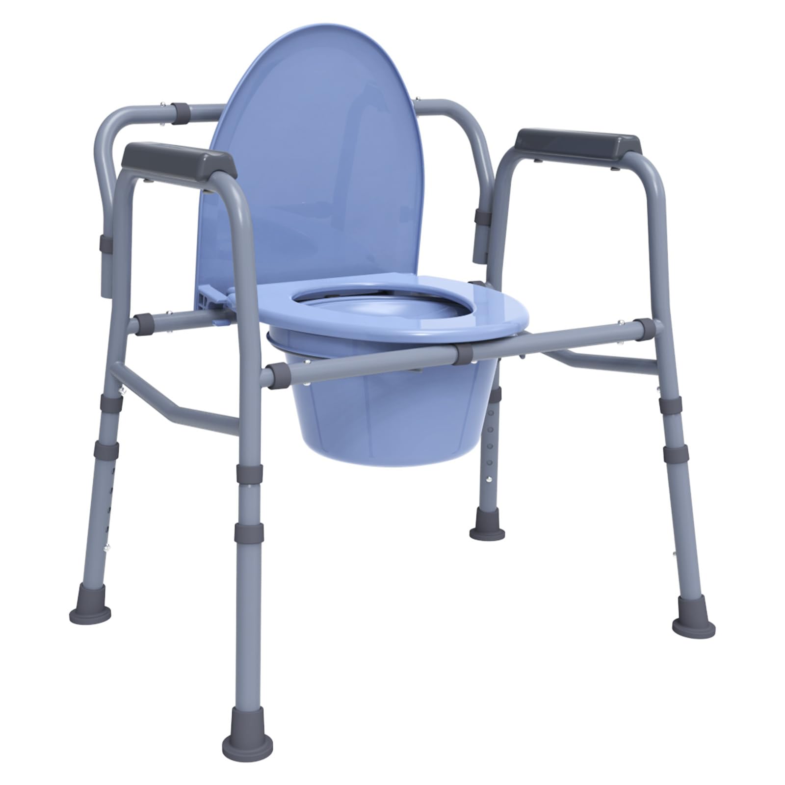 Bedside Commode Toilet - 3-in-1 Adjustable -1