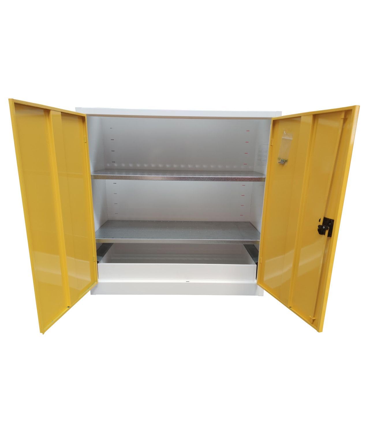 Armadio per liquidi infiammabili a due ante Safemax monoblocco con dimensioni 1000x460xh1000 mm